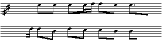Balladens grundform: to linjer  fire takter.