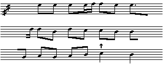 Balladens grundform + omkvd (musiksprog: slutvending)