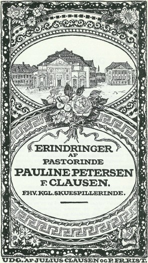 Titelblad til Pauline Petersens erindringer.