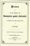 Forsiden af Svend Grundtvigs Prve paa en ny Udgave af Danmarks gamle folkeviser, august 1847.
